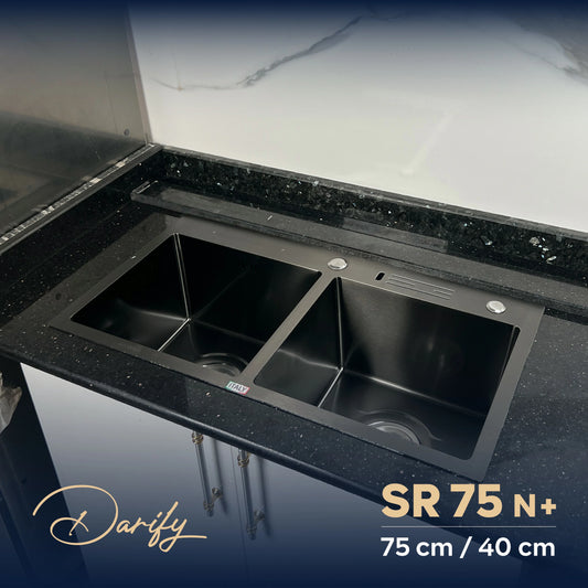 Évier de cuisine SR75N+ de SWISS INOX (75×40cm) + ROBINET 360