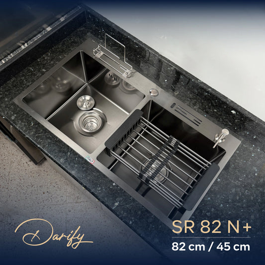évier cuisine SWISS_INOX SR82N+ (82x45) + Robinet 360