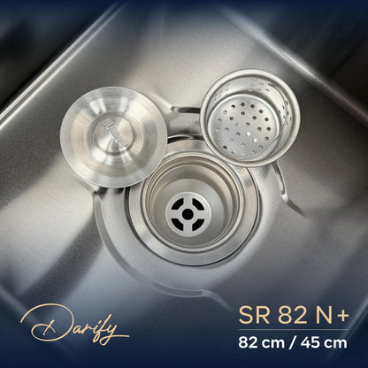 évier cuisine SWISS_INOX  SR82N+ (82x45) + Robinet 360