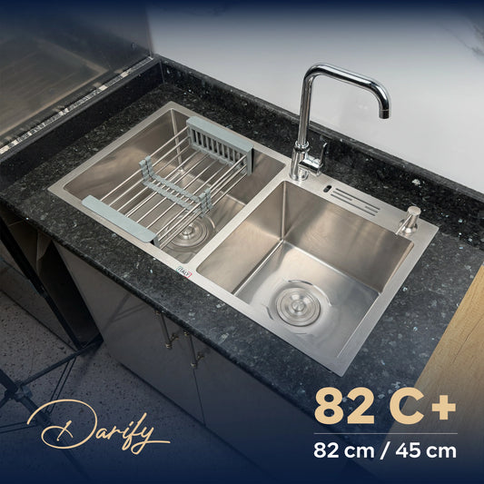 évier cuisine SWISS_INOX  82C+ (82x45) + Robinet 360