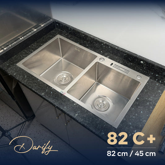 évier cuisine SWISS_INOX  82C+ (82x45) + Robinet 360
