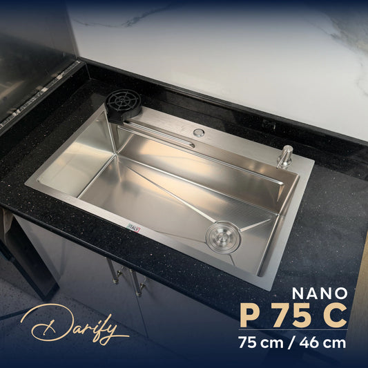 EVIER CUISINE SWISS INOX P75C / 1 BAC 75X46 cm
