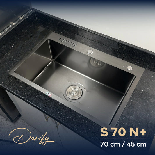 évier cuisine SWISS_INOX  S70N+ (70x45) + Robinet 360