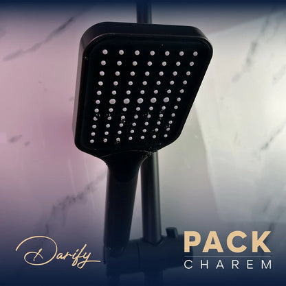 Pack CHAREM gris 4 article salle de bain complete