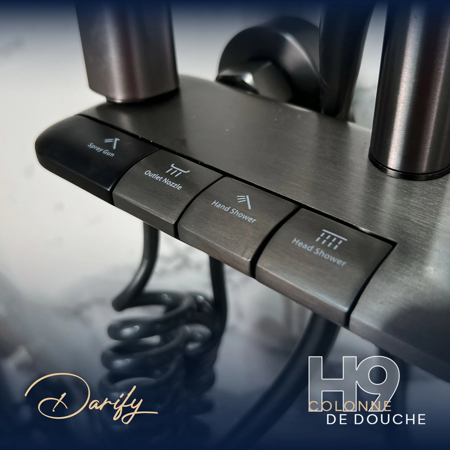 colonne de douche H9 piano 04 boutons