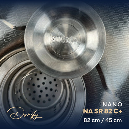 Évier de cuisine NASR82C+ de SWISS INOX (82×45cm) + ROBINET 360