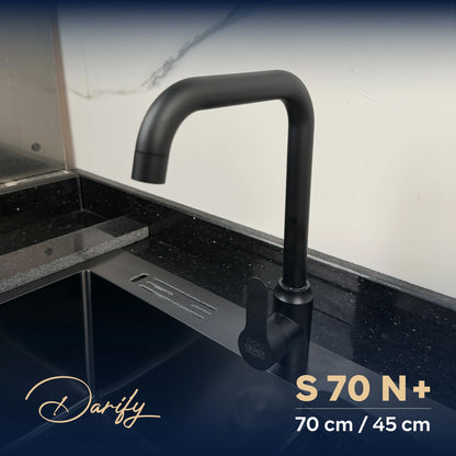 évier cuisine SWISS_INOX  S70N+ (70x45) + Robinet 360