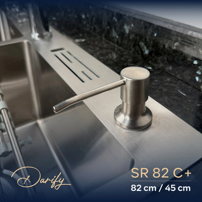évier cuisine SWISS_INOX  SR82C+ (82x45) + Robinet 360