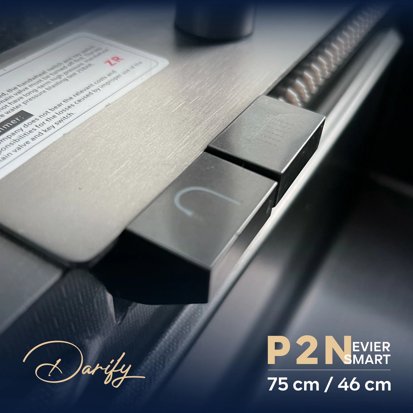 EVIER SMART SWISS INOX P2N 2 Boutons (75x45)