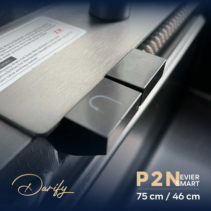 EVIER SMART SWISS INOX P2N 2 Boutons (75x45)