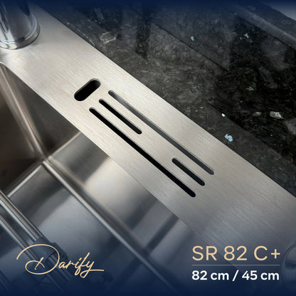 évier cuisine SWISS_INOX  SR82C+ (82x45) + Robinet 360