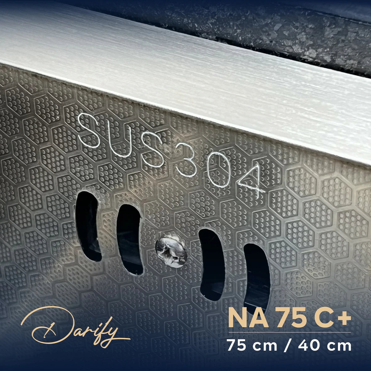 evier cuisine SWISS-INOX NA75C+ double bac 75/40 cm  / NANO + Roibinet 360