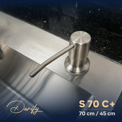 évier cuisine SWISS_INOX  S70C+ (70x45) + Robinet 360
