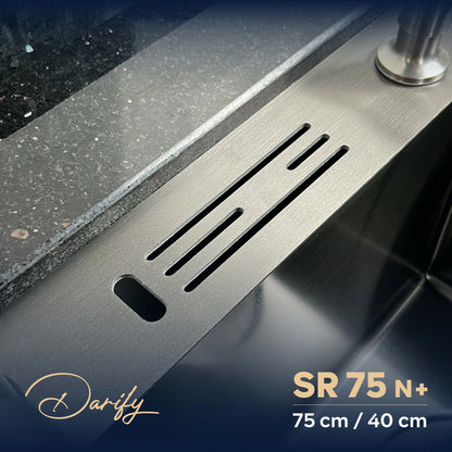 Évier de cuisine SR75N+ de SWISS INOX (82×45cm) + ROBINET 360