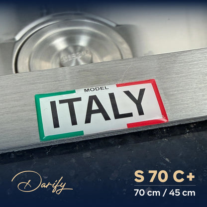 évier cuisine SWISS_INOX  S70C+ (70x45) + Robinet 360