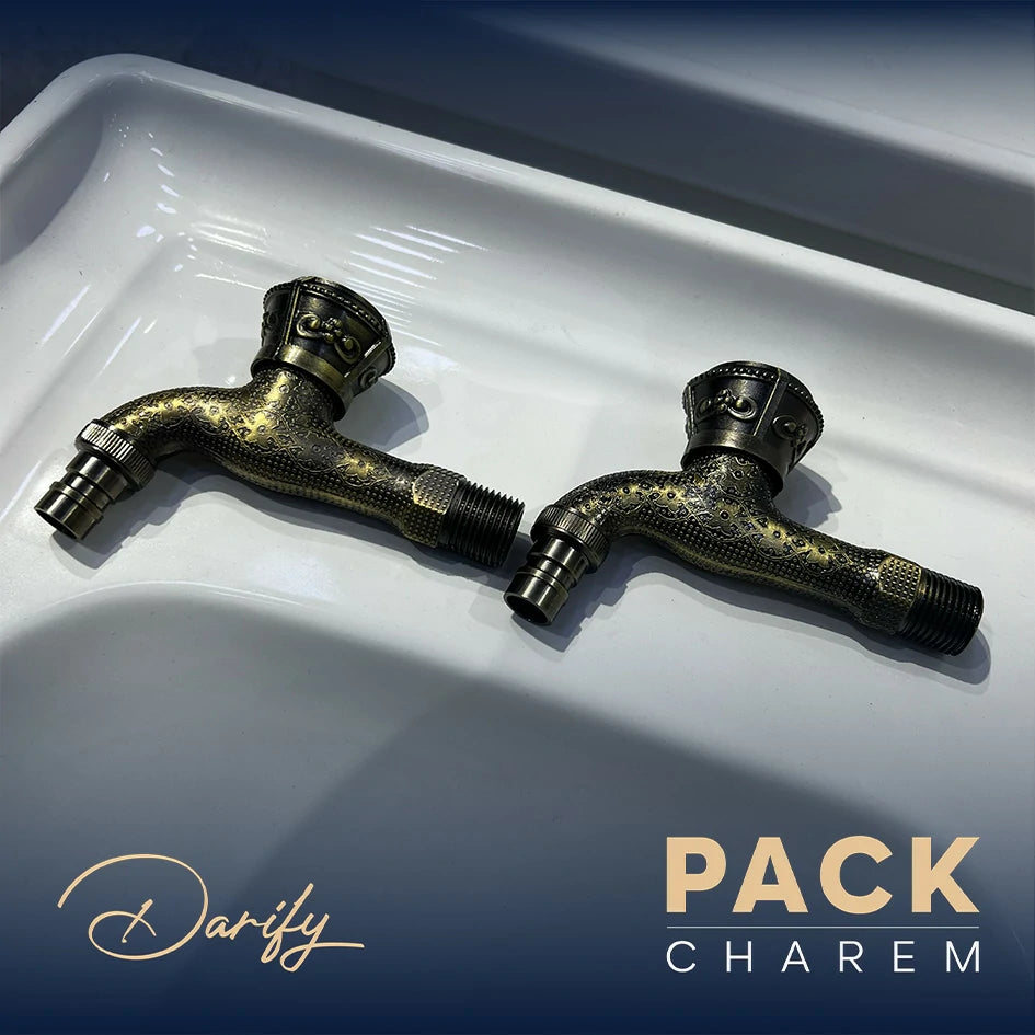 Pack CHAREM gris 4 article salle de bain complete
