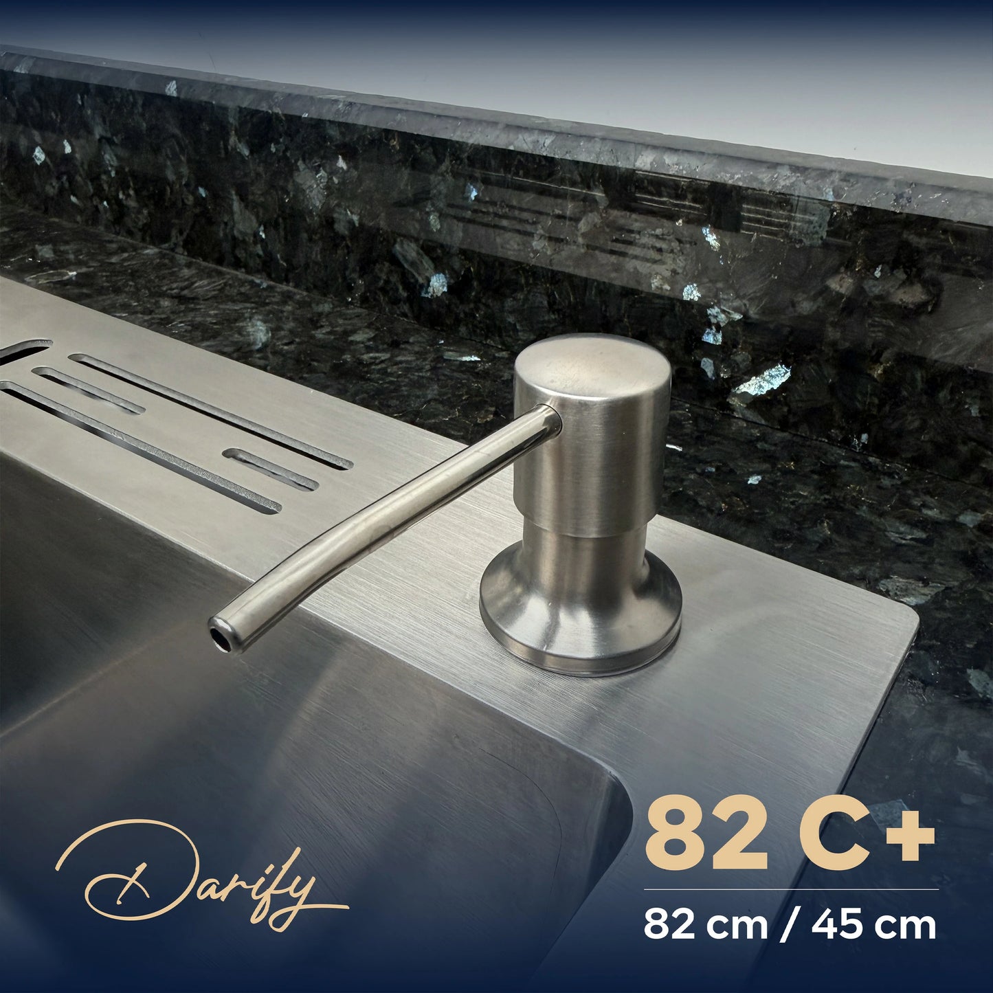 évier cuisine SWISS_INOX  82C+ (82x45) + Robinet 360