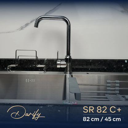 évier cuisine SWISS_INOX  SR82C+ (82x45) + Robinet 360