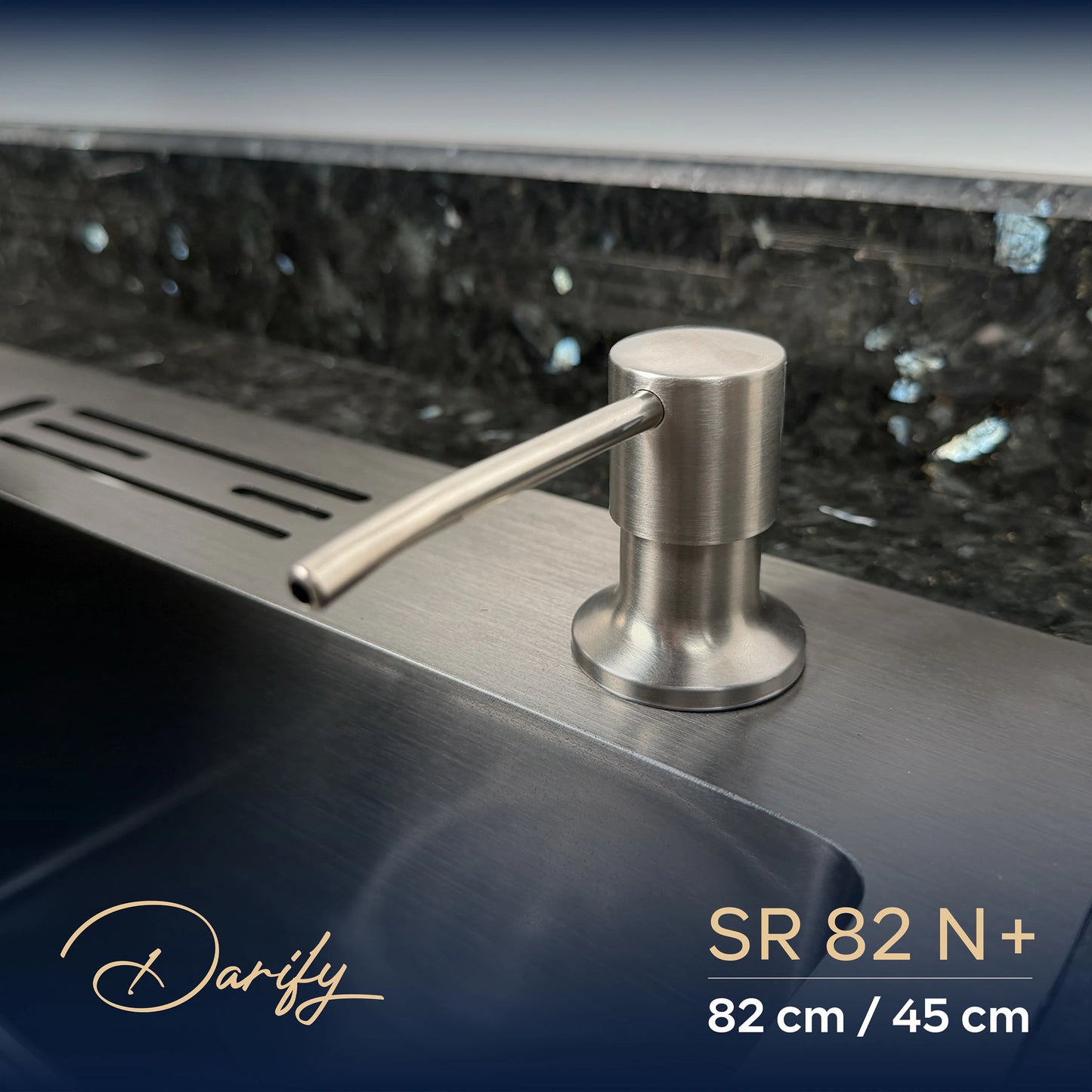 évier cuisine SWISS_INOX  SR82N+ (82x45) + Robinet 360