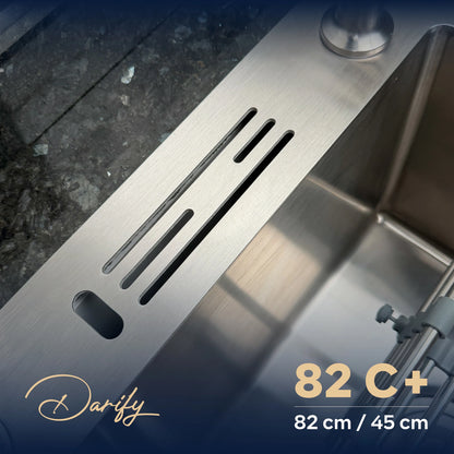 évier cuisine SWISS_INOX  82C+ (82x45) + Robinet 360