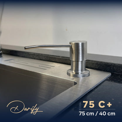 Évier de cuisine 75C+ de SWISS INOX (75×40 cm) + ROBINET 360