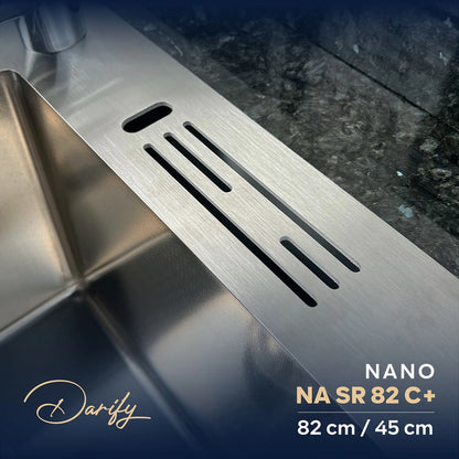 Évier de cuisine NASR82C+ de SWISS INOX (82×45cm) + ROBINET 360