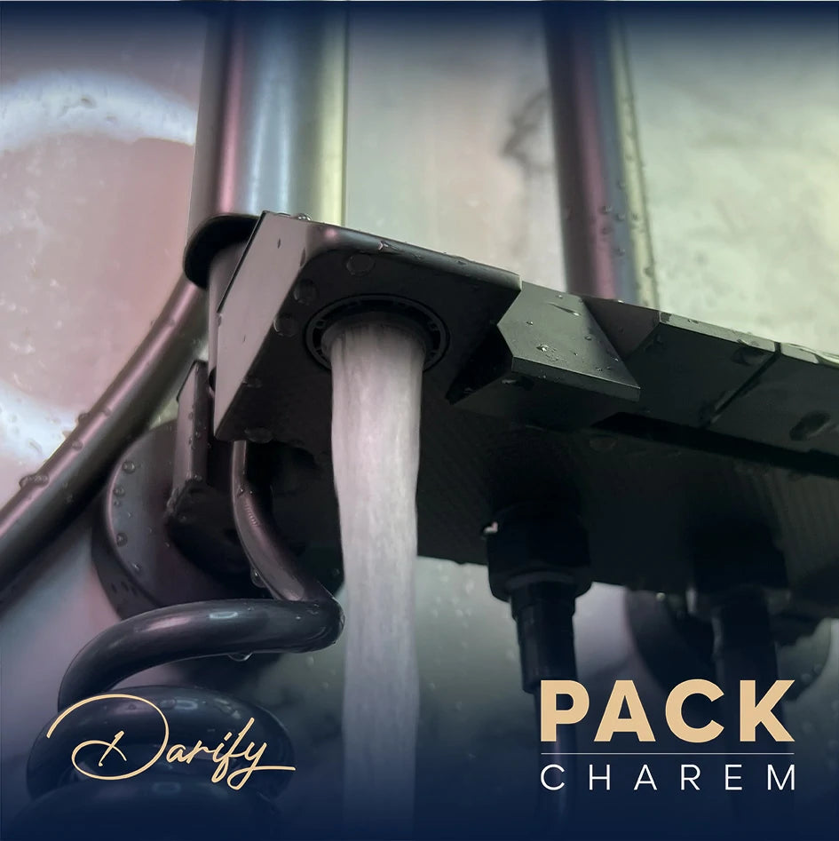 Pack CHAREM gris 4 article salle de bain complete