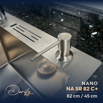 Évier de cuisine NASR82C+ de SWISS INOX (82×45cm) + ROBINET 360