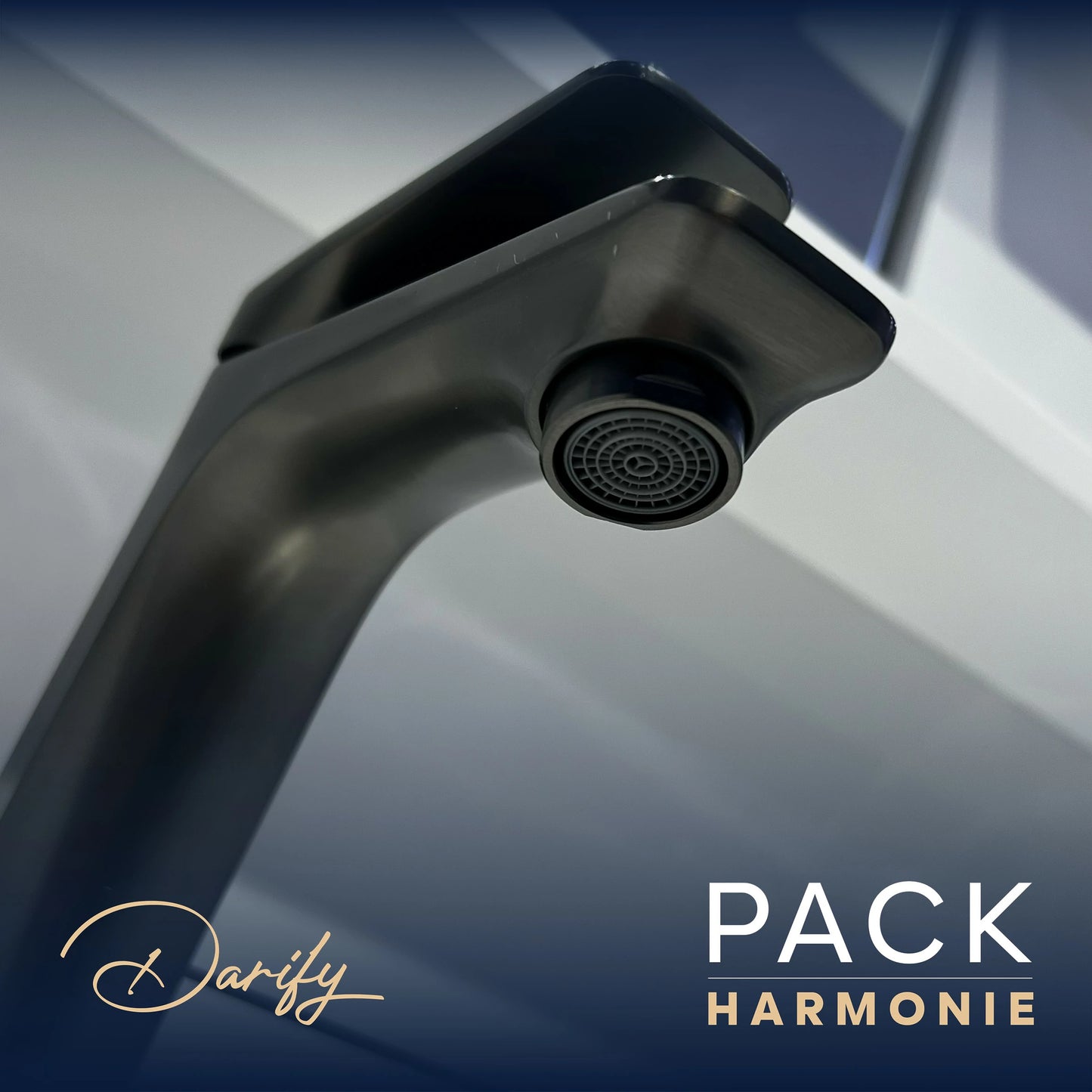 Pack harmonie gris 4 article salle de bain complete