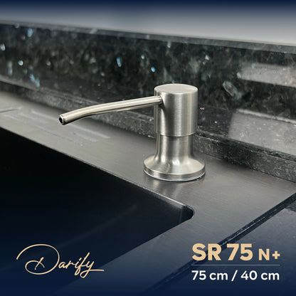 Évier de cuisine SR75N+ de SWISS INOX (82×45cm) + ROBINET 360