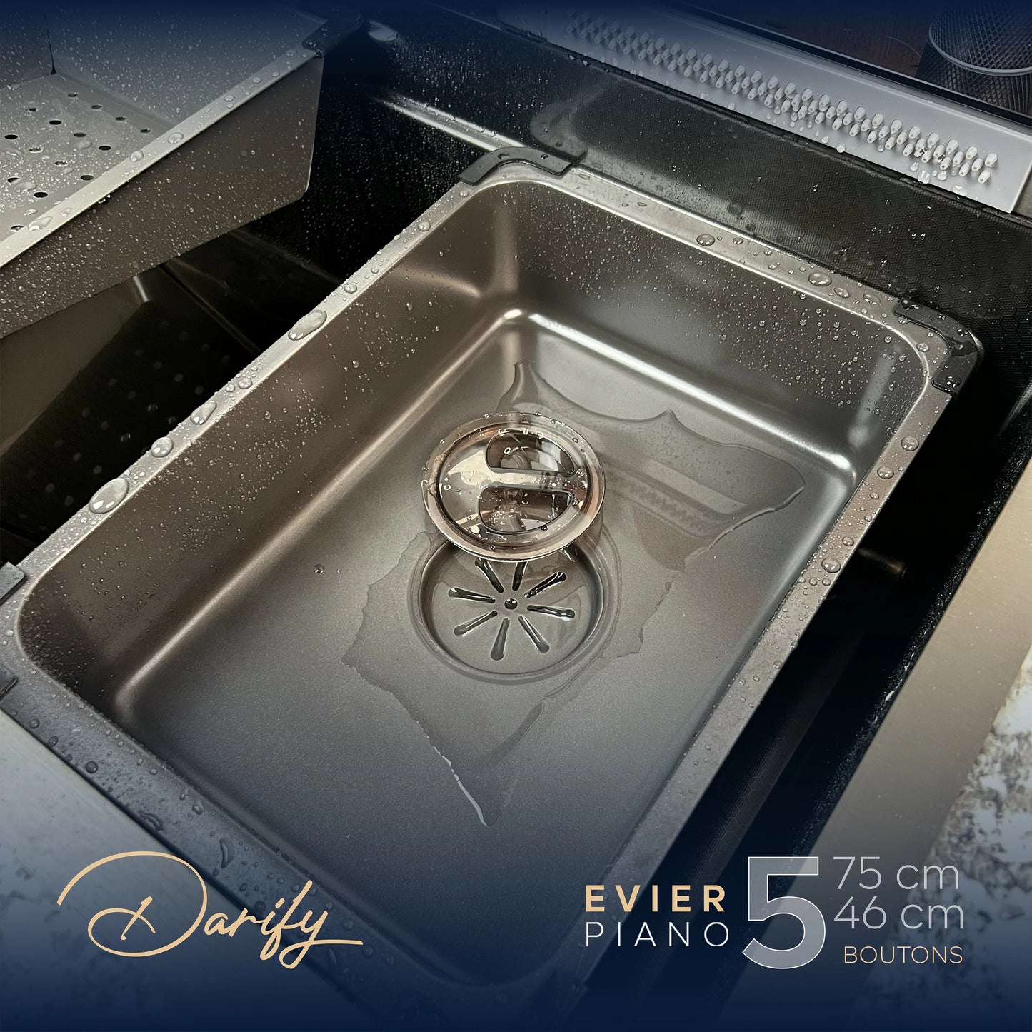 EVEIR CUISINE SWISSINOX P5N 75/46cm INOX 304 smart 5 boutons