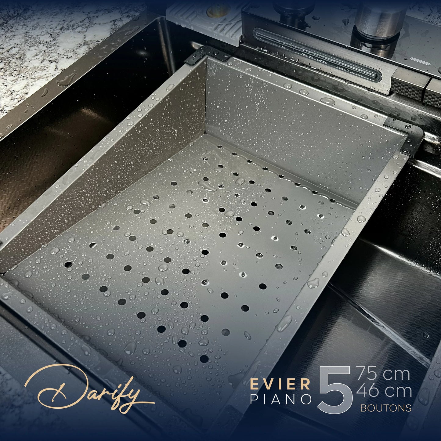 EVEIR CUISINE SWISSINOX P5N 75/46cm INOX 304 smart 5 boutons