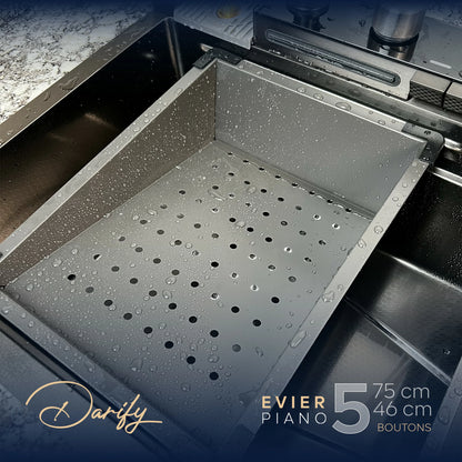 EVEIR CUISINE SWISSINOX P5N 75/46cm INOX 304 smart 5 boutons