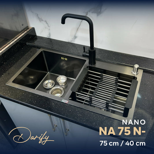 EVEIR CUISINE SWISSINOX NA75N- NANO 75/40cm INOX 304 + ROBINET 360