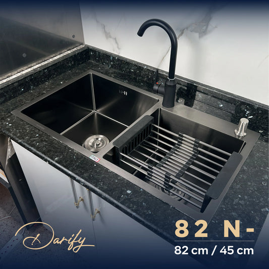 EVEIR CUISINE SWISSINOX 82N- / 82x45cm INOX 304 + ROBINET 360
