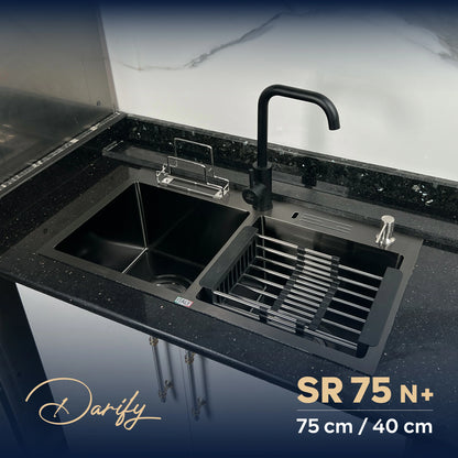 Évier de cuisine SR75C+ de SWISS INOX (75×40 cm) + ROBINET 360