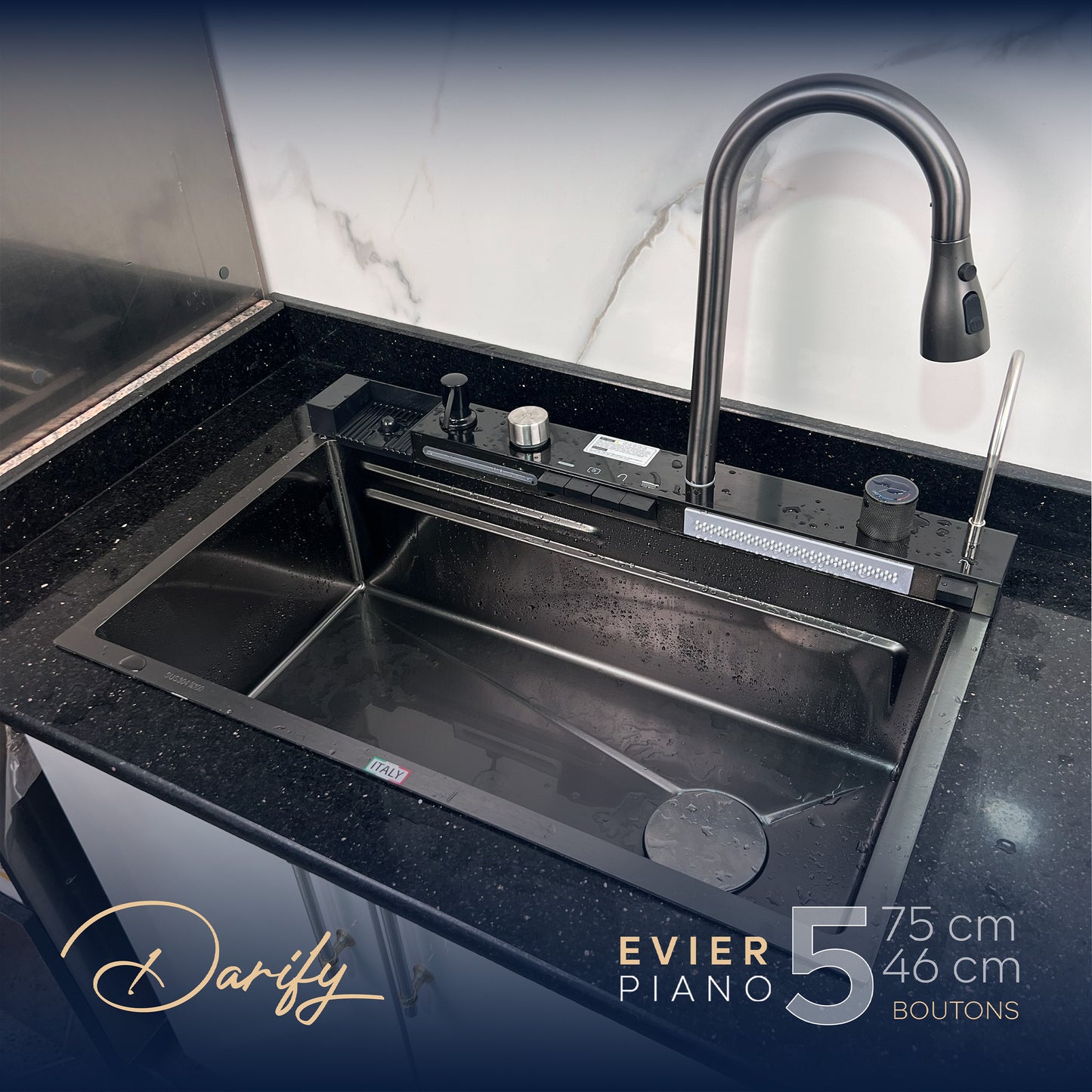 EVEIR CUISINE SWISSINOX P5N 75/46cm INOX 304 smart 5 boutons
