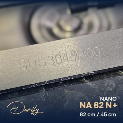 EVEIR CUISINE  NA82N+ DOUBELE BAC 82/45cm INOX 304/ NANO + ROBINET 360