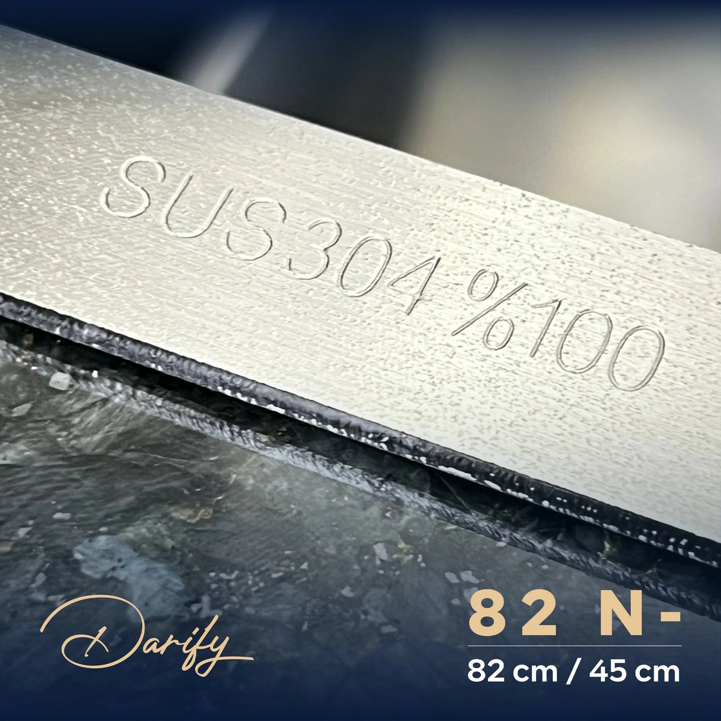 EVEIR CUISINE SWISSINOX 82N- / 82x45cm INOX 304 + ROBINET 360