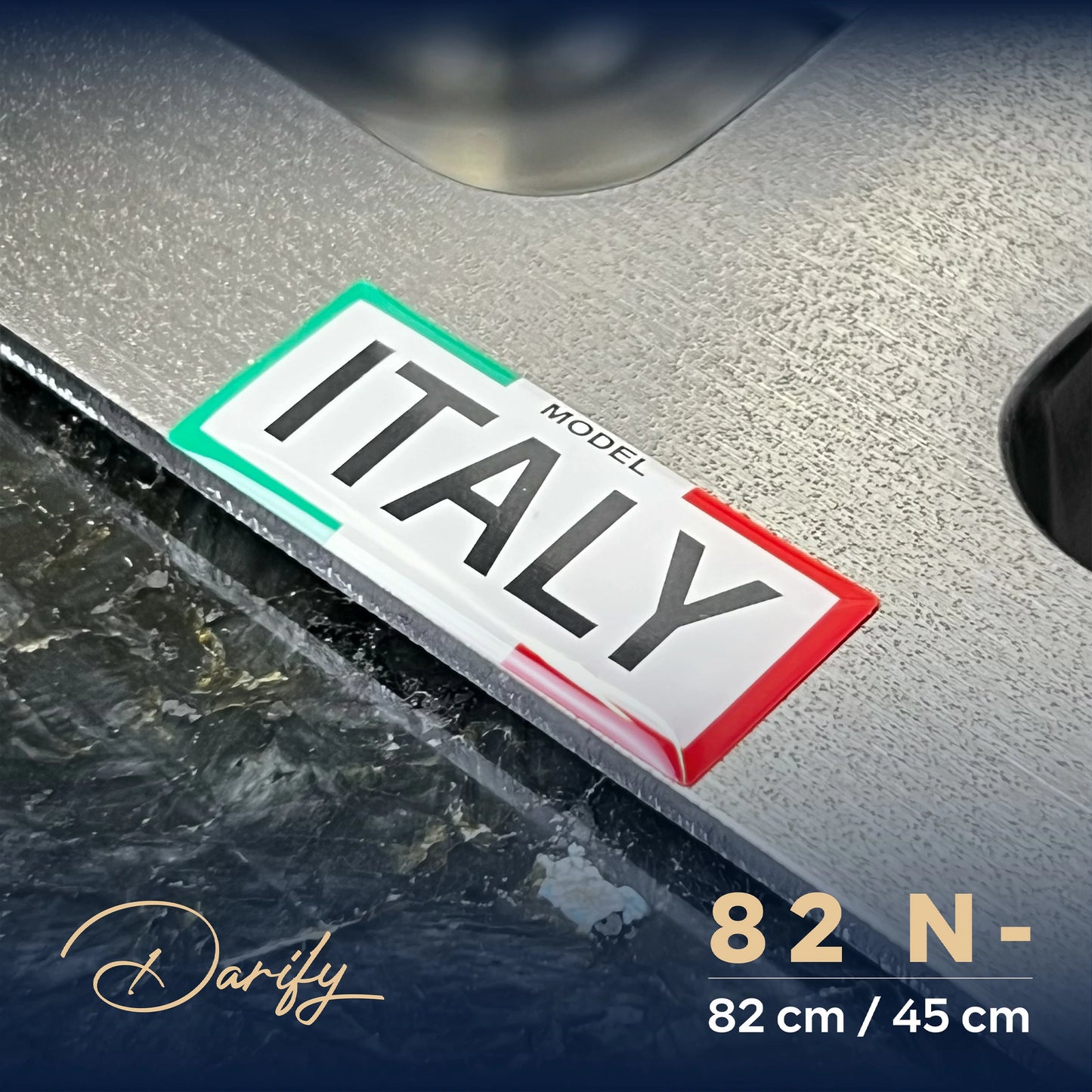 EVEIR CUISINE SWISSINOX 82N- / 82x45cm INOX 304 + ROBINET 360
