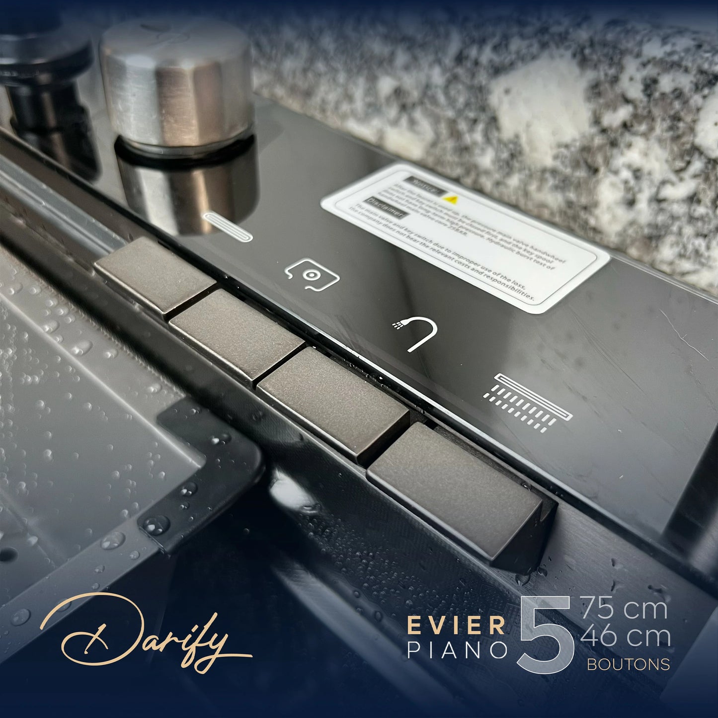 EVEIR CUISINE SWISSINOX P5N 75/46cm INOX 304 smart 5 boutons