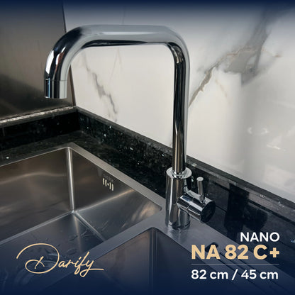 EVEIR CUISINE  NA82C+ DOUBELE BAC 82/45cm INOX 304/ NANO + ROBINET 360