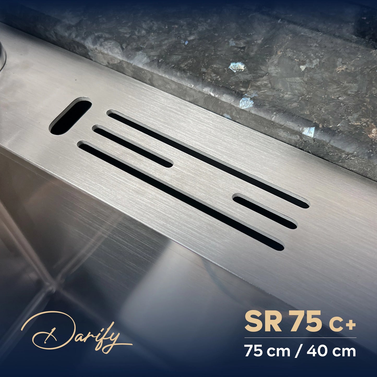Évier de cuisine SR75C+ de SWISS INOX (75×40 cm) + ROBINET 360