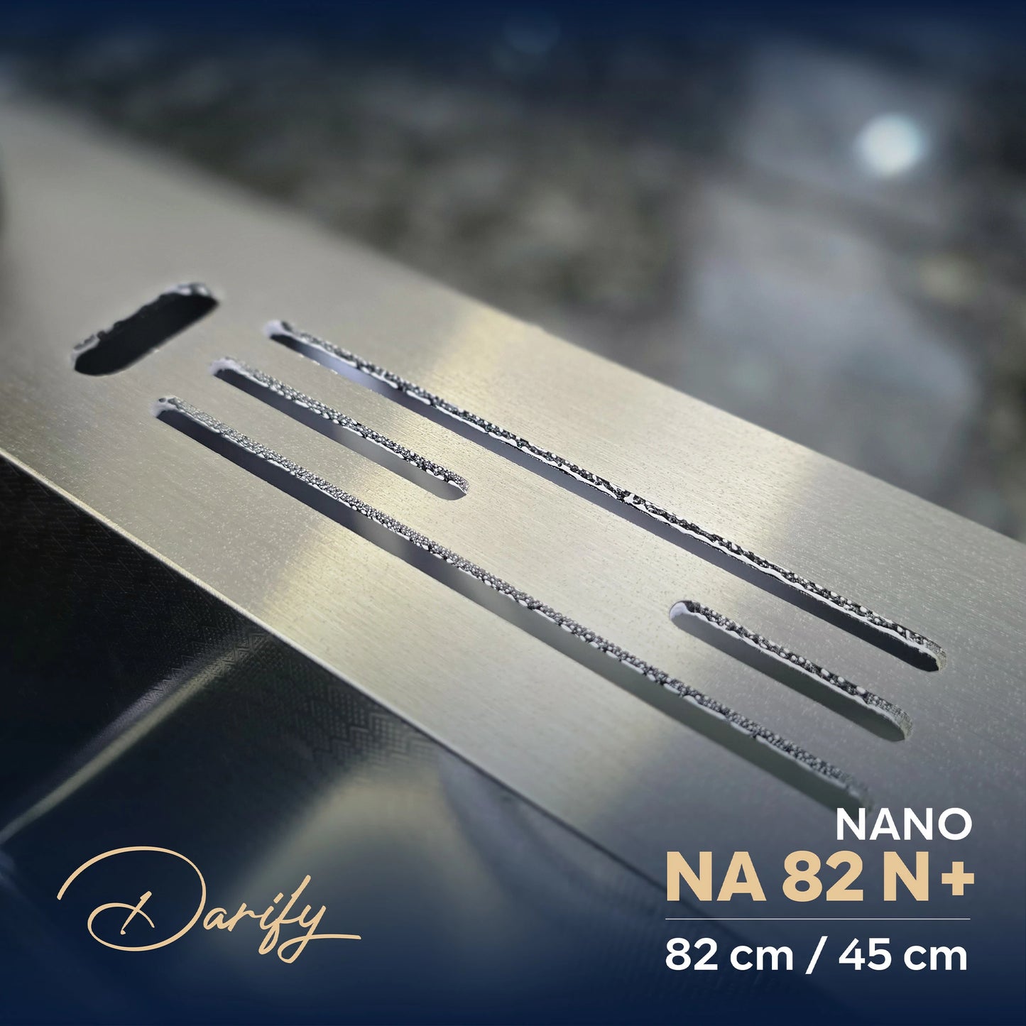 EVEIR CUISINE  NA82N+ DOUBELE BAC 82/45cm INOX 304/ NANO + ROBINET 360