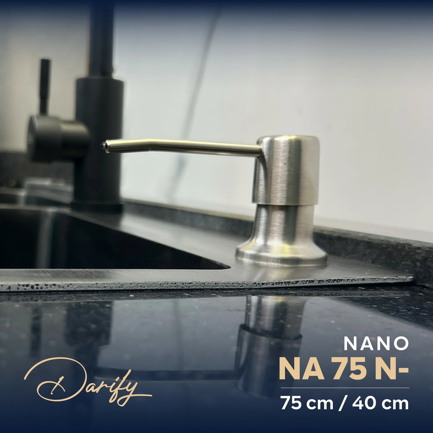 EVEIR CUISINE SWISSINOX NA75N- NANO 75/40cm INOX 304 + ROBINET 360