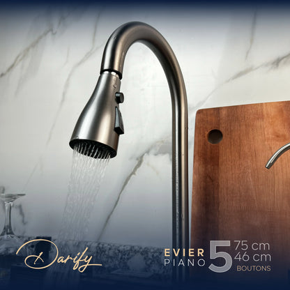 EVEIR CUISINE SWISSINOX P5N 75/46cm INOX 304 smart 5 boutons